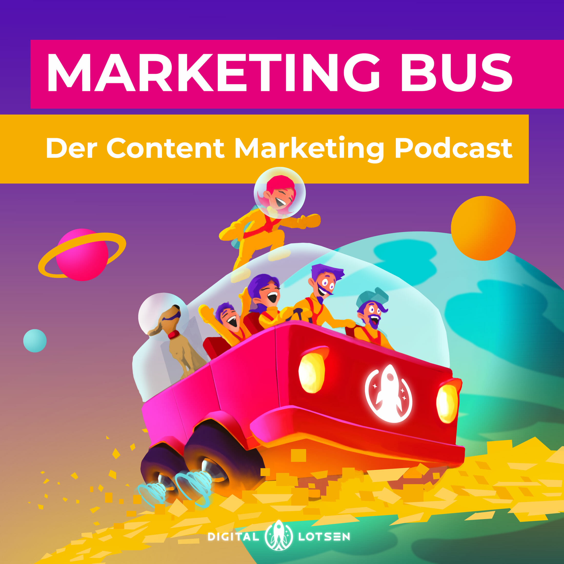 Marketing Bus Content Marketing Podcast Cover