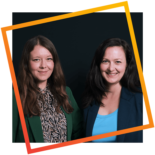 Kim Adamek und Julia Schweppe die Geschäftsführenden der digitallotsen GmbH