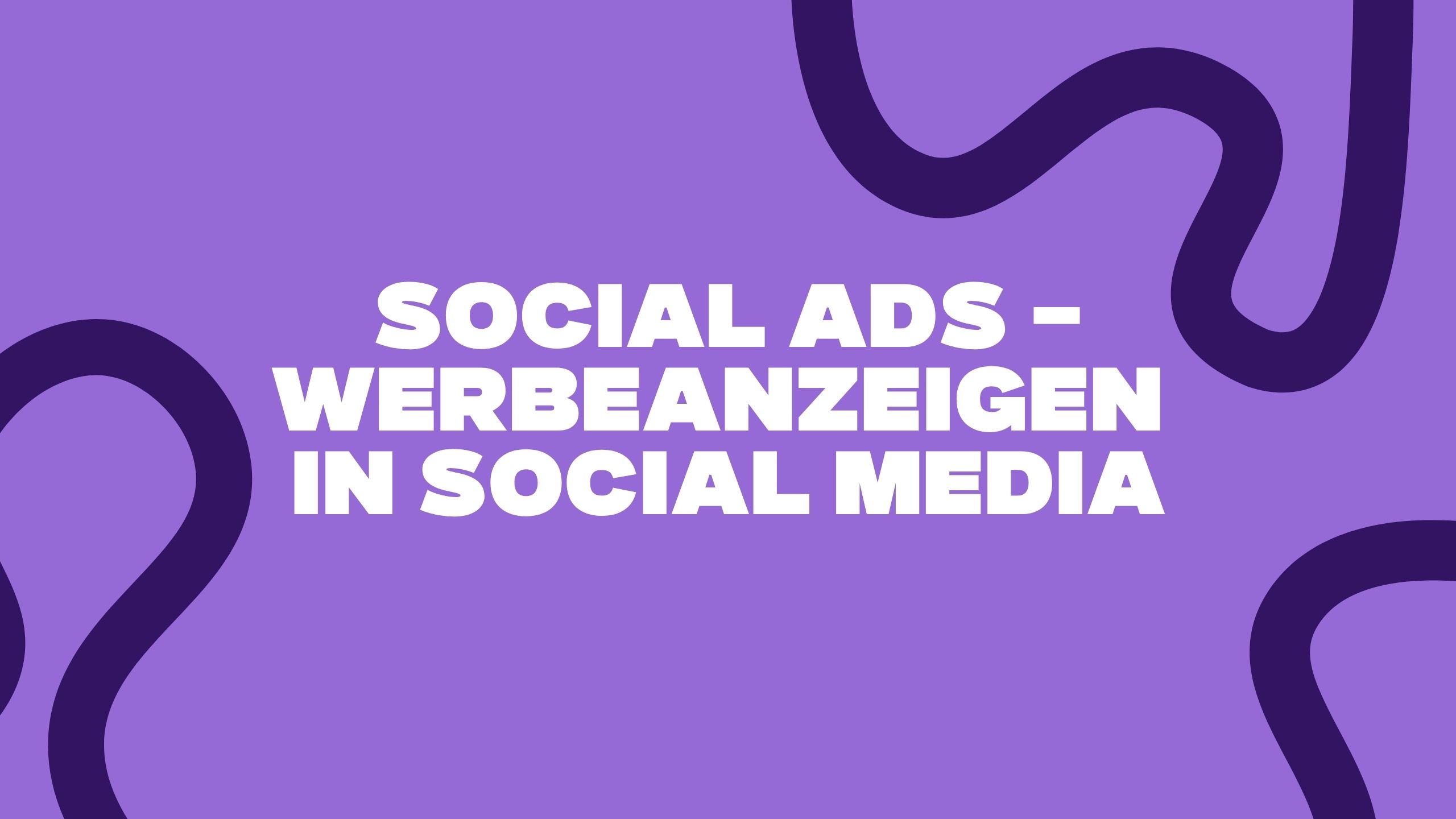 Die Titelseite für die Social Media Ads Leistungsseite