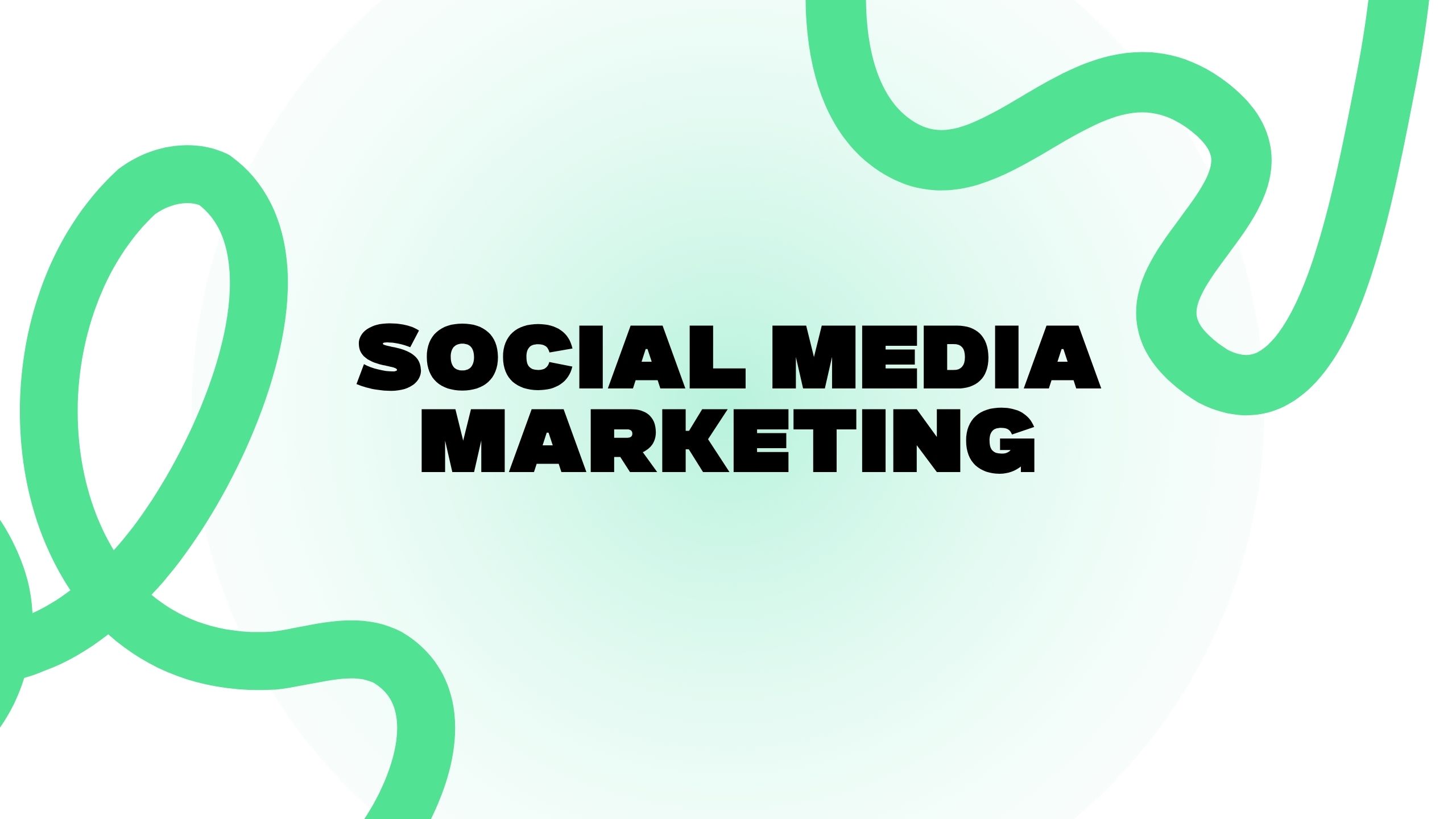 Die Titelseite für die Social Media Marketing Leistungsseite