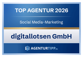 Agenturtipp Siegel für die digitallotsen GmbH im Bereich Social Media Marketing