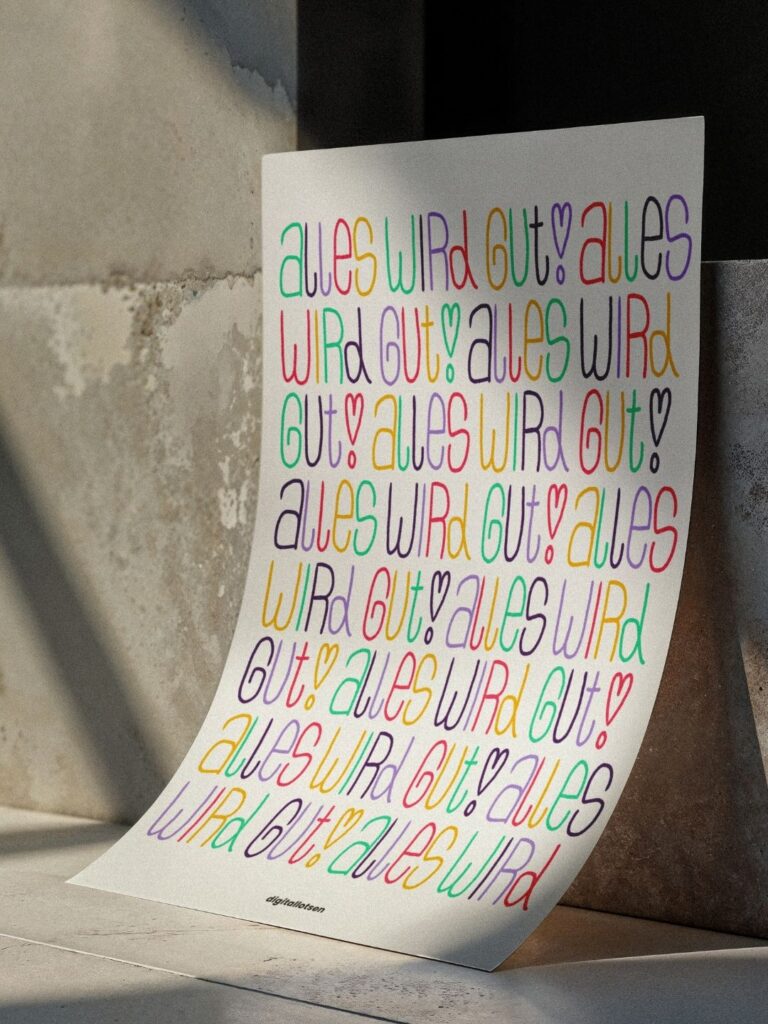 Alles wird gut Poster zum Herunterladen